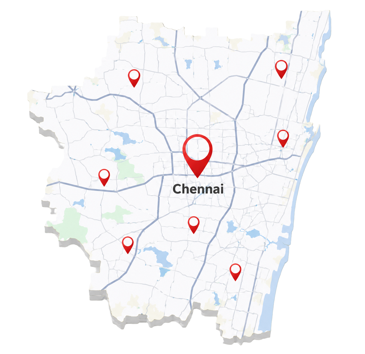 Chennai Map